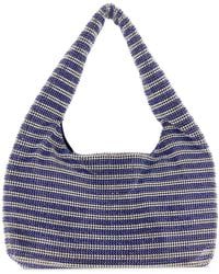 Kara - Two-Tone Rhinestones Mini Handbag Borse A Mano - Lyst
