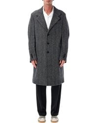 Givenchy - Herringbone Wool Overcoat - Lyst