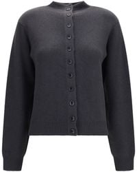 Lemaire - Reversible Cashmere Button Sweater - Lyst