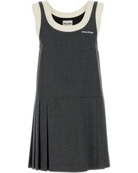 Miu Miu - Strappy Mini Dress - Lyst