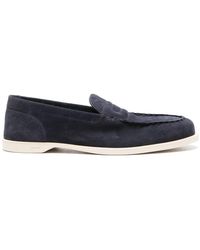 John Lobb - Pace Suede Leather Loafers - Lyst