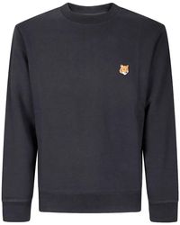 Maison Kitsuné - Maison Kitsuné Fox Head Cotton Sweatshirt - Lyst