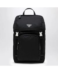 Prada - Re-Nylon Mini Backpack With Snap Closure - Lyst