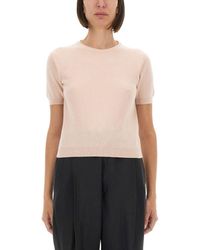 Maison Margiela - Wool Crew Neck T-Shirt - Lyst