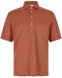 Brunello Cucinelli - Polo Jersey Mélange - Lyst