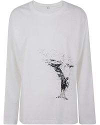 Y's Yohji Yamamoto - Round Neck Long Sleeve T B - Lyst