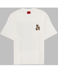 HUGO - 100% Cotton Graphic T-Shirt - Lyst