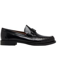 Ferragamo - Mocasin With Gancini Decoration - Lyst