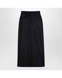 Department 5 - Pinstripe Wool-Blend Skirt - Lyst