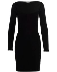 DSquared² - Ribbed Viscose Dress - Lyst