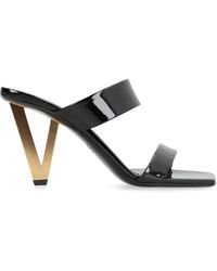 Versace - Patent Leather Mules - Lyst