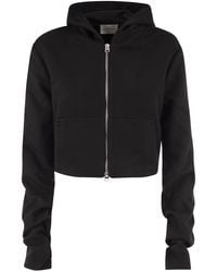 7 For All Mankind - Cropped Wool And Cashmere-Blend Hooded Jacket - Lyst