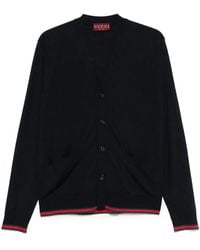 Gucci - Web Detail Wool Cardigan - Lyst