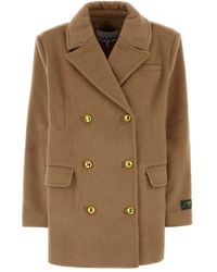Ganni - Wool Blend Coat - Lyst