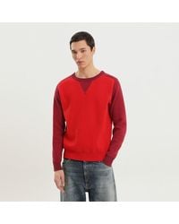 1989 STUDIO - Color Block Crew Neck Sweater - Lyst