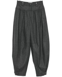 Chloé - Barrel Wide Leg Trousers - Lyst