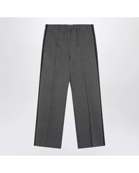Miu Miu - Anthracite Knitted Trousers - Lyst