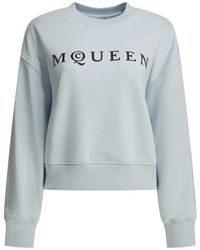 McQueen - Cotton Sweatshirt - Lyst