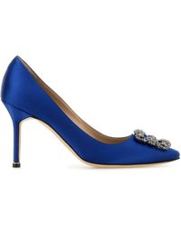 Manolo Blahnik - Satin Hangisi Pumps - Lyst