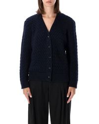 Bottega Veneta - Intrecciato Wool Cardigan - Lyst