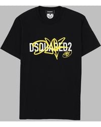 DSquared² - T-Shirt Con Stampa E Logo - Lyst
