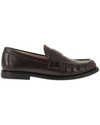 Fabiana Filippi - Leather Loafers With Artisanal Craftsmanship - Lyst