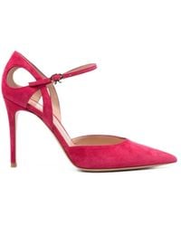 Gianvito Rossi - "Camoscio" Suede Leather T. 095 Pump - Lyst