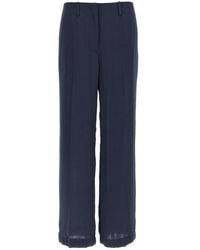 Theory - Silk Effect Trousers - Lyst