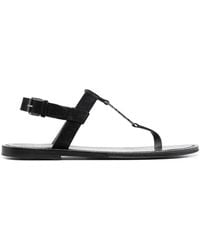 Saint Laurent - Nero Leather Sandals For - Lyst