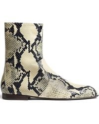 KHAITE - Colt Leather Boots - Lyst