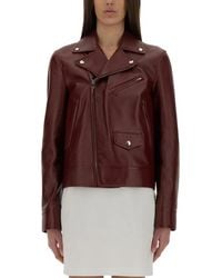 Gucci - Leather Biker Jacket - Lyst