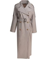 Max Mara - Double-breasted Cotton Twill Trench Coat - Lyst