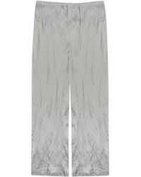 Alysi - Textured Viscose Trousers - Lyst