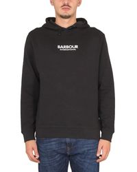 Barbour - Logo Hoodie - Lyst