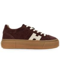 Hogan - Crosswind Suede Sneakers - Lyst