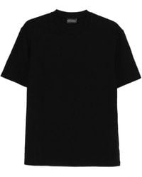 Emporio Armani - Textured Finish T-Shirt - Lyst