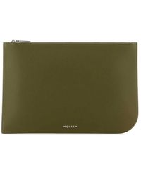 McQueen - Leather Large Sling Pouch - Lyst