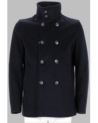 Herno - Double-Breasted Short Coat - Lyst