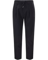 Herno - Technical Fabric Drawstring Trousers - Lyst