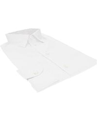Emporio Armani - Micro-Textured Cotton Shirt - Lyst