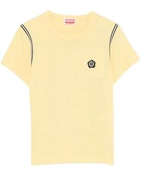KENZO - 'Boke Flower 2.0' Embroidered Cotton T-Shirt - Lyst