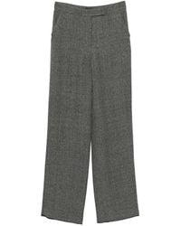 Emporio Armani - Wide-Leg Trousers - Lyst
