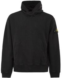 Stone Island - Oversized Hoodie With Raglan Sleeves - Lyst