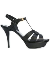 Saint Laurent - 105Mm Tribute Sandals - Lyst
