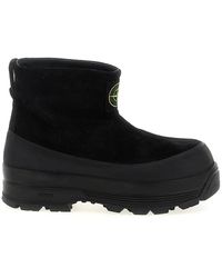 Stone Island - Suede Ankle Boots - Lyst