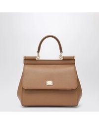 Dolce & Gabbana - Medium Caramel Sicily Hand Bag - Lyst