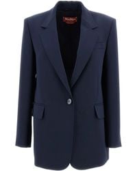 Max Mara - Virgin Wool Silk Blazer - Lyst