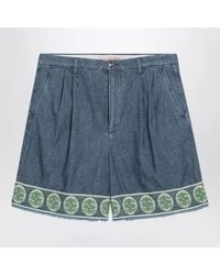 Valentino - Bermuda Short With Jacquard Bottom - Lyst