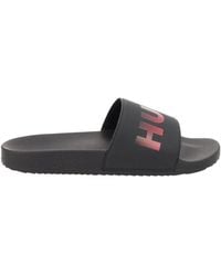 HUGO - Slipper Slipper With Logo - Lyst