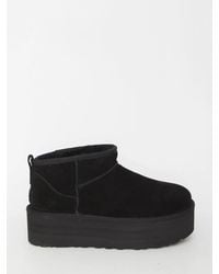 UGG - Classic Ultra Mini Platform Suede Classic Boots - Lyst